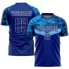 Custom Royal Royal-Light Blue Sublimation Soccer Uniform Jersey