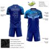 Custom Royal Royal-Light Blue Sublimation Soccer Uniform Jersey